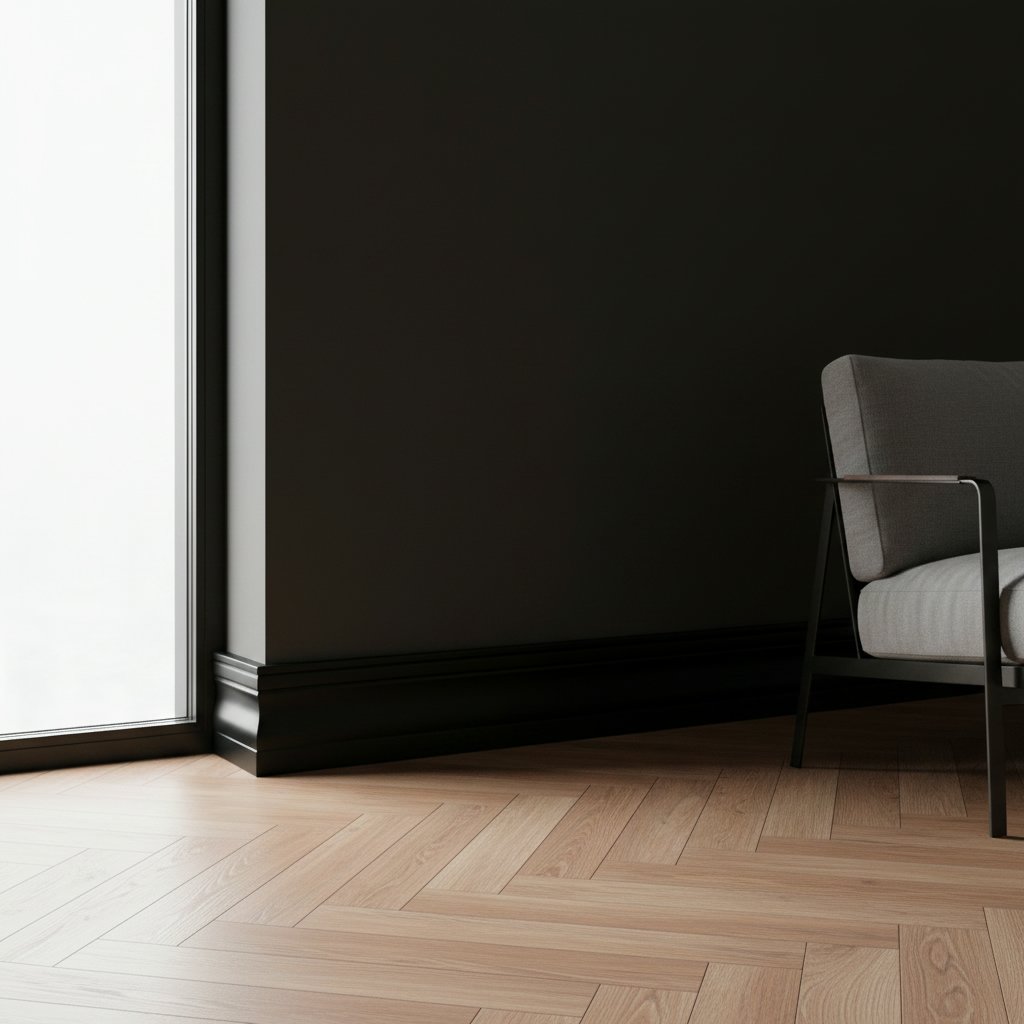 153 A BLACK Напольный плинтус Décor Dizayn 153 A BLACK Décor Dizayn