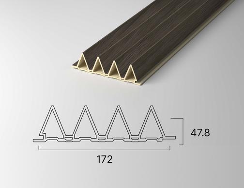 BJX-PANEL-172-TRIANGLE Рифленая стеновая панель 172 Байджакс