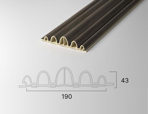 BJX-PANEL-190-WAVE Рифленая стеновая панель 190 Байджакс