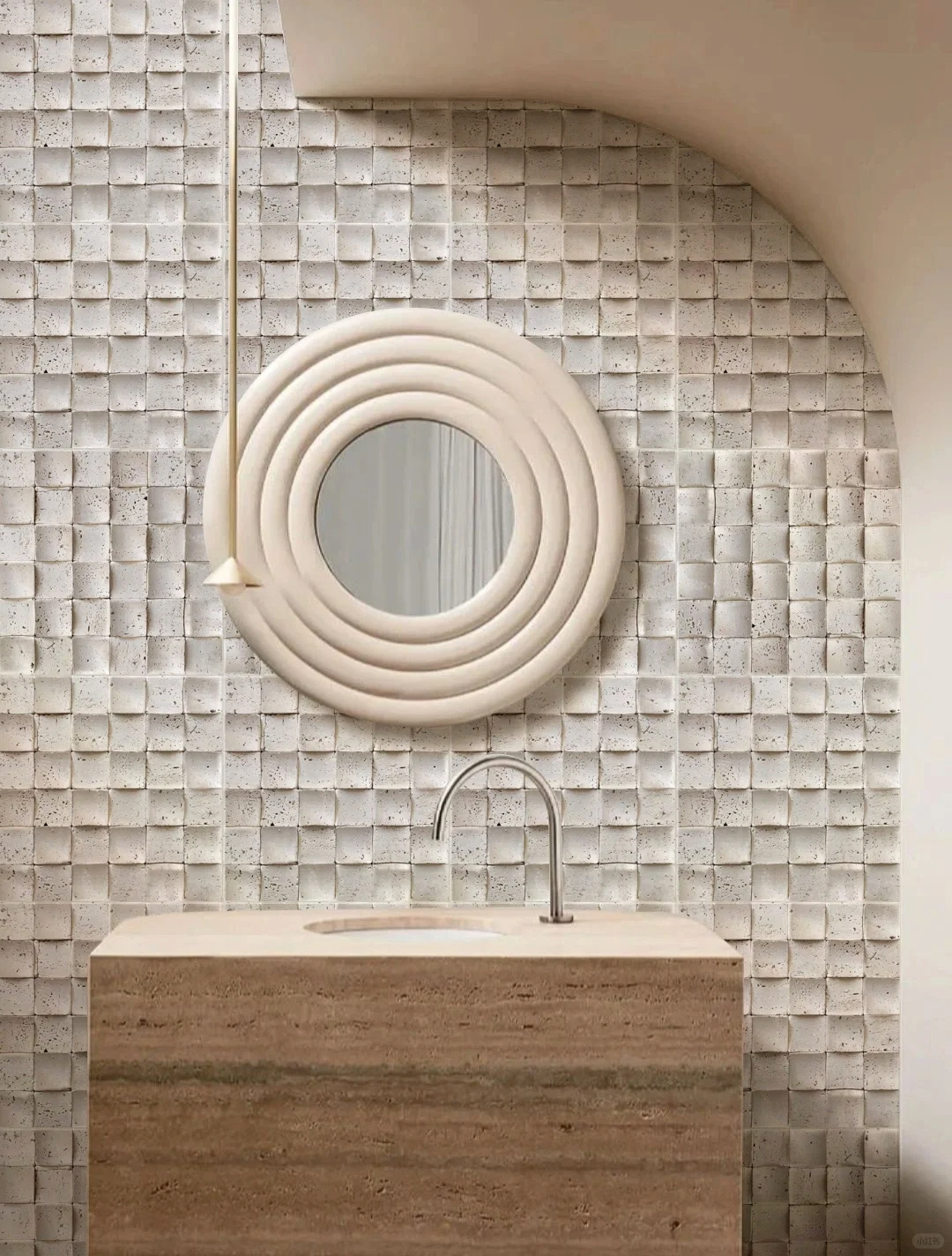 BJX-PANEL-MOZAIKA-TRAVERTIN Панель Мозаика Травертин / Travertine Mosaic Байджакс