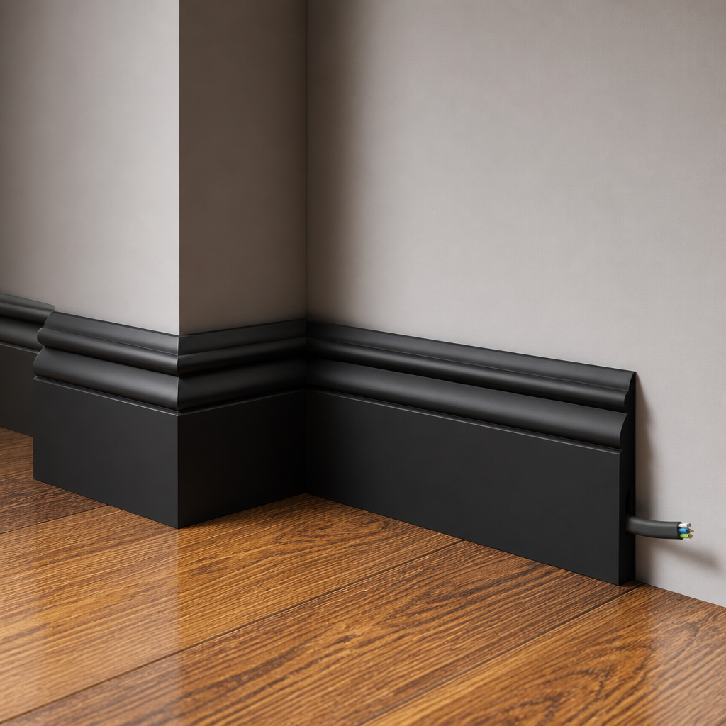 DD50 BLACK Напольный плинтус Décor Dizayn DD50 BLACK Décor Dizayn