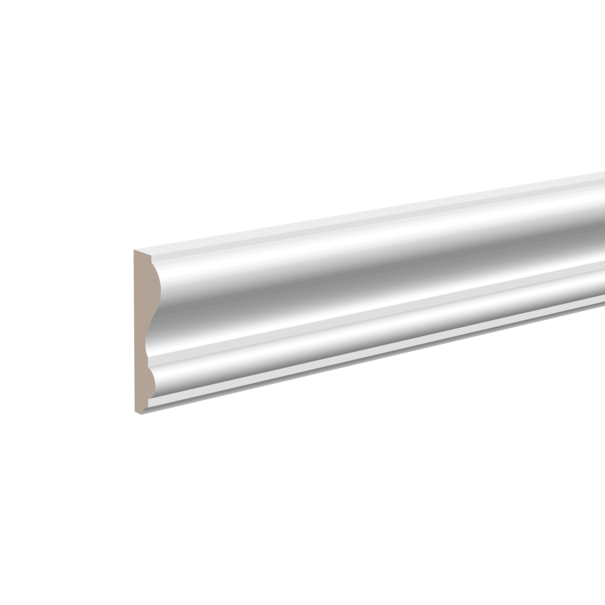 U 0009 P Молдинг Ultrawood U 0009 P белый арт. (2000 х 55 15 мм) Ultrawood