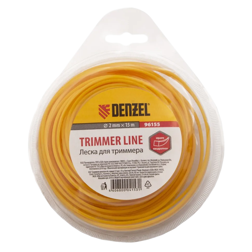 Леска для триммера DENZEL 96155, …