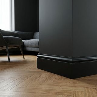 DD004 BLACK Напольный плинтус Décor Dizayn DD004 BLACK Décor Dizayn