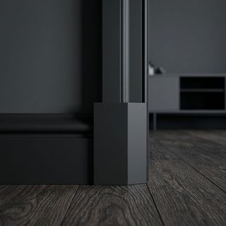 DD122 BLACK Напольный плинтус Décor Dizayn DD122 BLACK Décor Dizayn